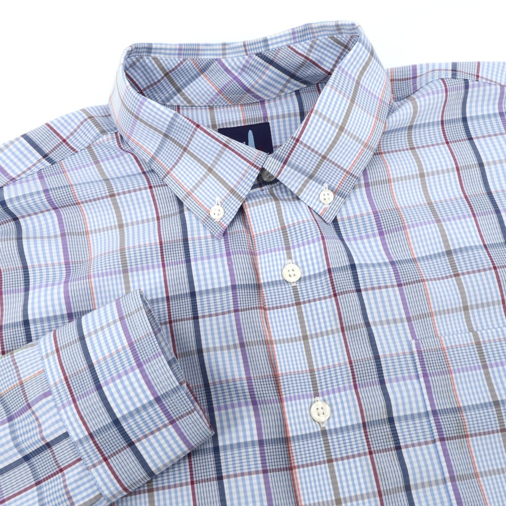 Johnnie O Prep-Formance Performance Plaid Button … - image 1